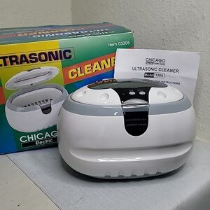 White & Gray Ultrasonic Jewelry Cleaner